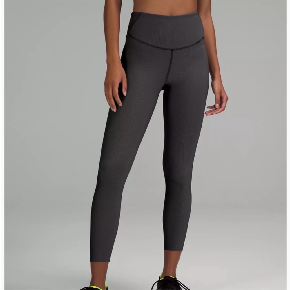 Lululemon Base Pace High-Rise Tight 25" Two-Tone Ribbed